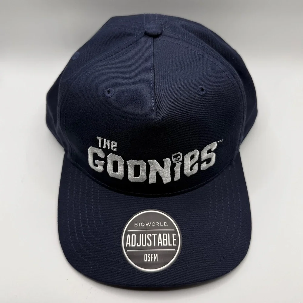 Bioworld The Goonies Hat Adult OSFM Navy Blue Excellent Embroidered Snapback Cap